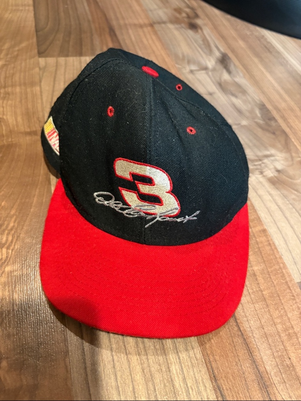 Vintage Dale Earnhardt Snapback Hat Cap #3 Nutmeg Made In USA Racing Red Black